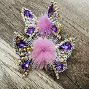 90s butterfly clips moving wings